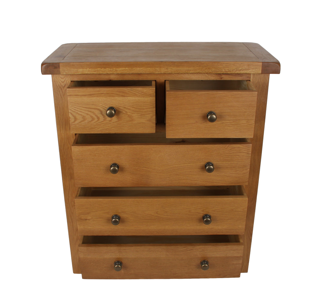 Torino 2+3 Oak Drawer Chest