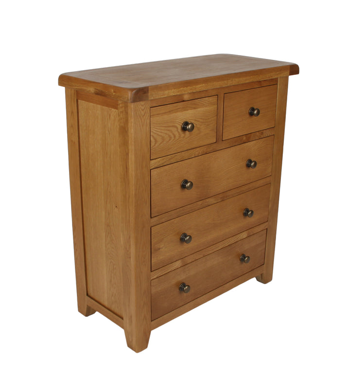 Torino 2+3 Oak Drawer Chest