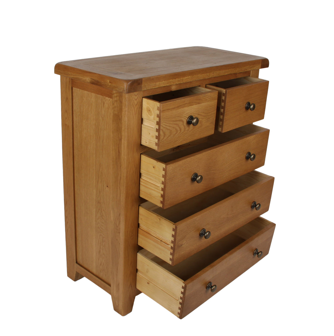 Torino 2+3 Oak Drawer Chest