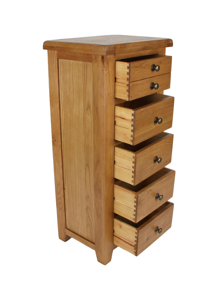 Torino 5 Oak Drawer chest