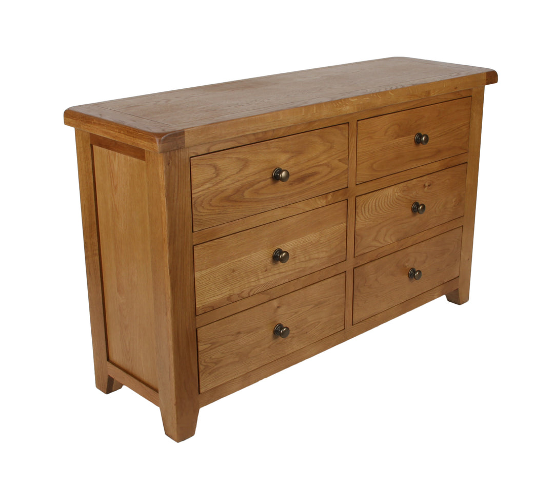 Torino 6 oak Drawer Chest
