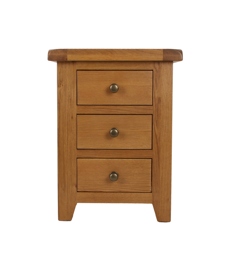 Torino oak Three Bedside  Drawer