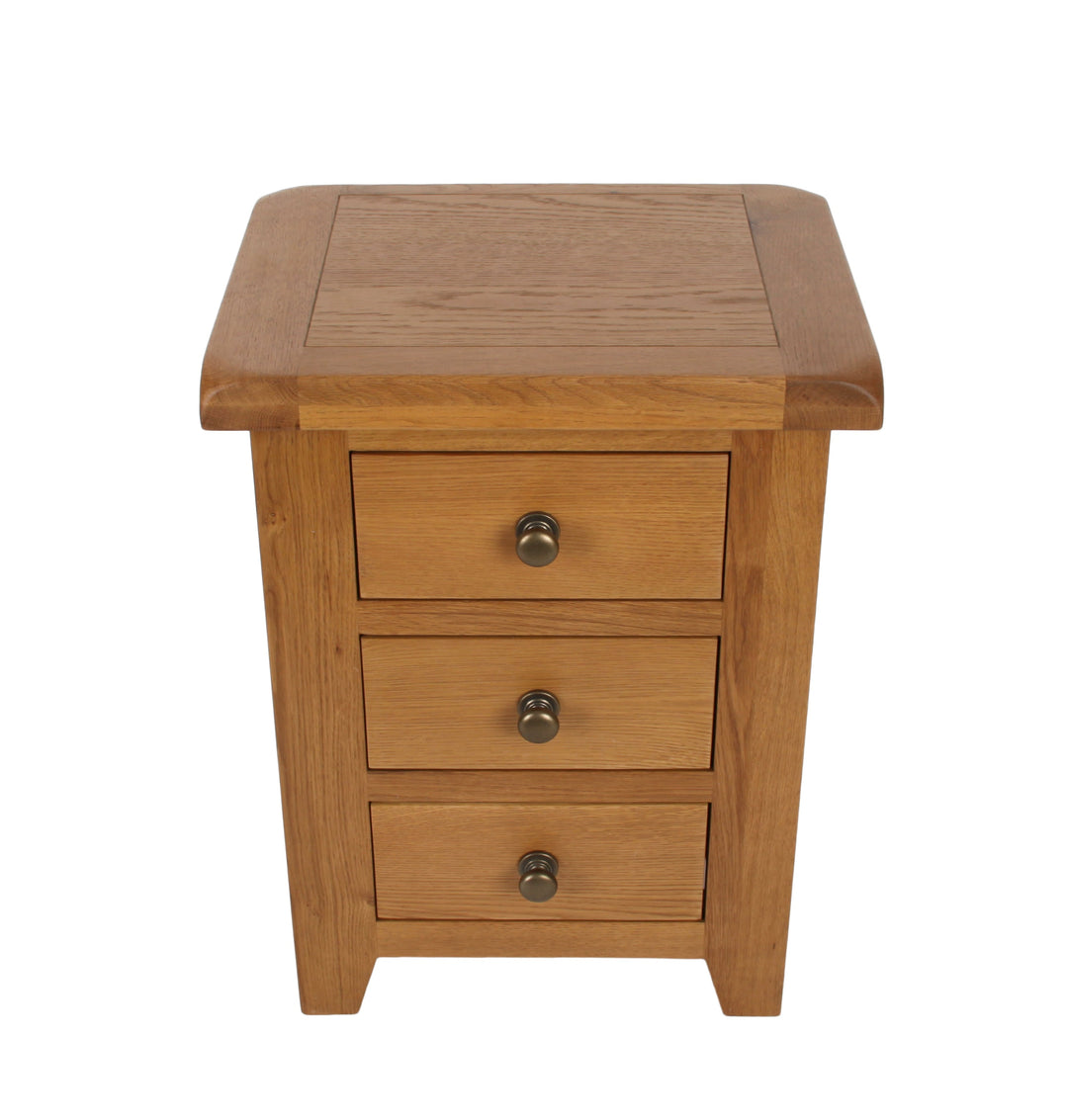 Torino oak Three Bedside  Drawer