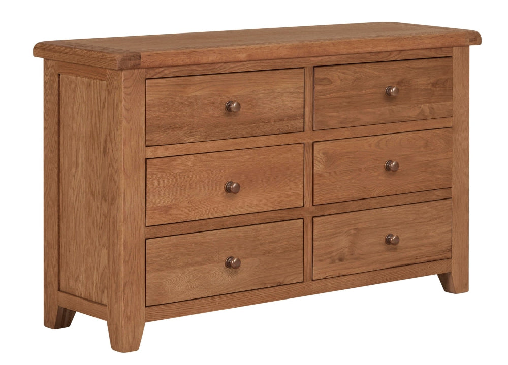 Torino 6 oak Drawer Chest