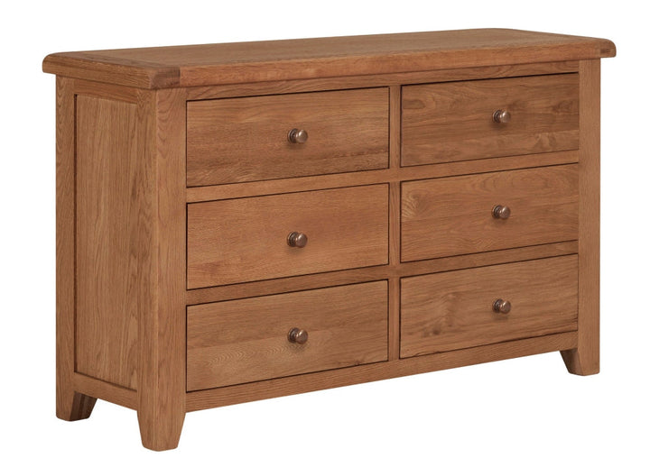 Torino 6 oak Drawer Chest