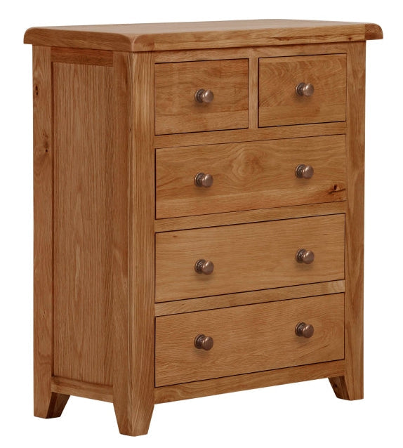 Torino 2+3 Oak Drawer Chest