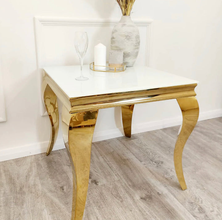 Gold Side Table 
Gold lamp Table 
