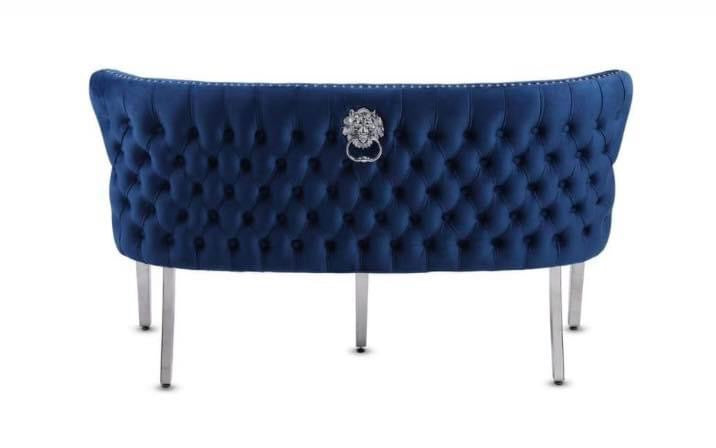 Valentino Blue Bench Matching With Valentino & Majestic & Sofia Chairs