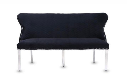 Valentino Black Bench Matching With Valentino & Majestic & Sofia Chairs