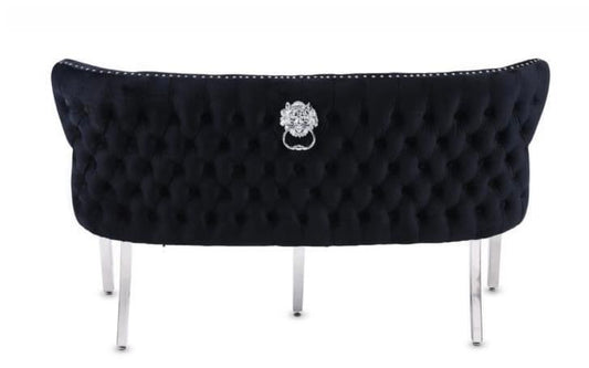 Valentino Black Bench Matching With Valentino & Majestic & Sofia Chairs