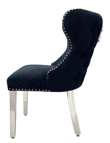 Valentino Black Lion Knocker Chair