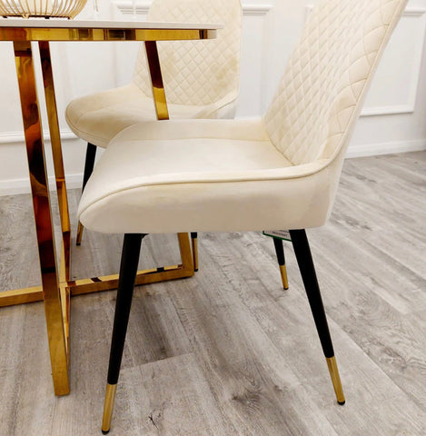 Luna Velvet Dining Chair All Colour