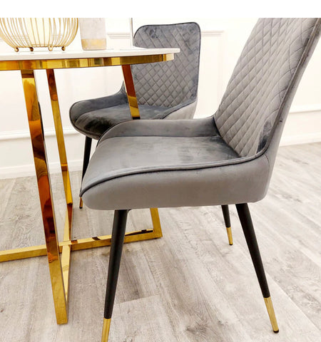 Luna Velvet Dining Chair All Colour