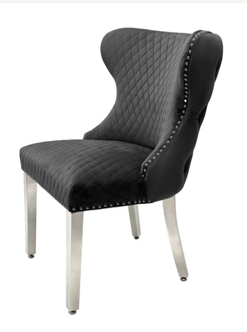 Majestic Dark Grey Bench Match With Sofia - Majestic & Valentino Chairs