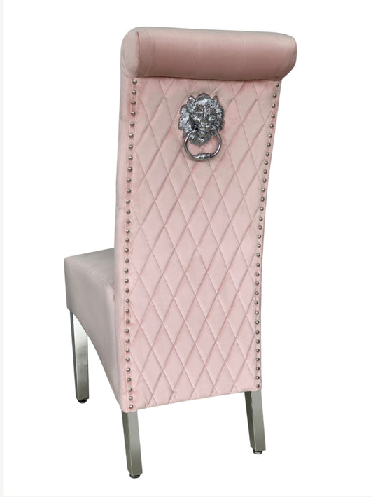 Sofia Pink Lion Knocker Chair