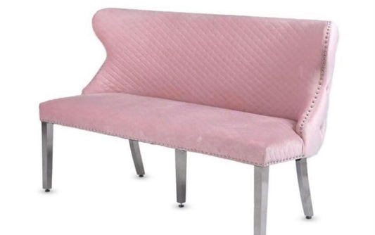 Valentino Pink  Bench Matching With Valentino & Majestic & Sofia Chairs